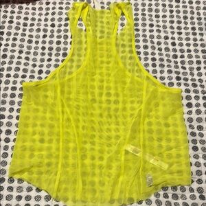 Yellow Sheer Women's Top